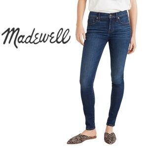 MADEWELL 8” Skinny Skinny Dark Wash Jeans
